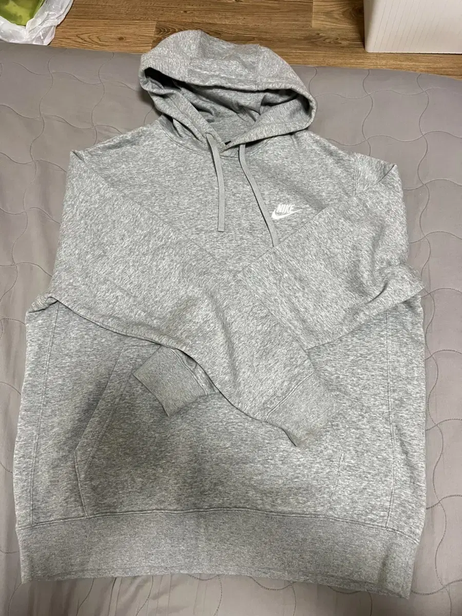 [L] Genuine Nike Hoodie Gray