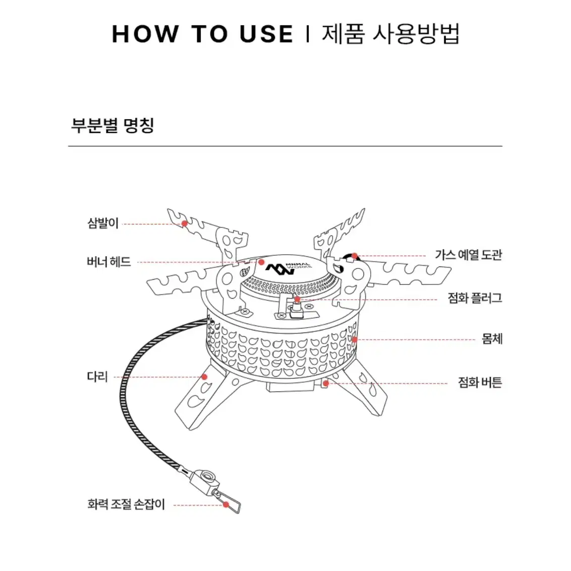 미니멀웍스 크라운 스토브 고화력 캠핑 버너