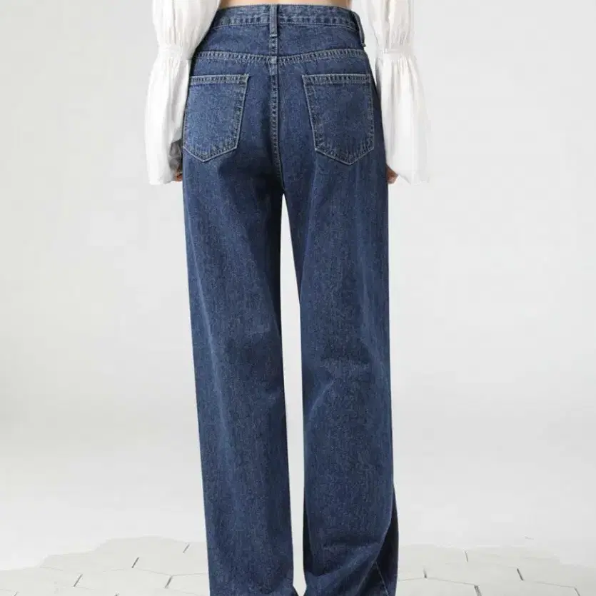 어반드레스 STRAIGHT WIDE DENIM PANTS BLUE