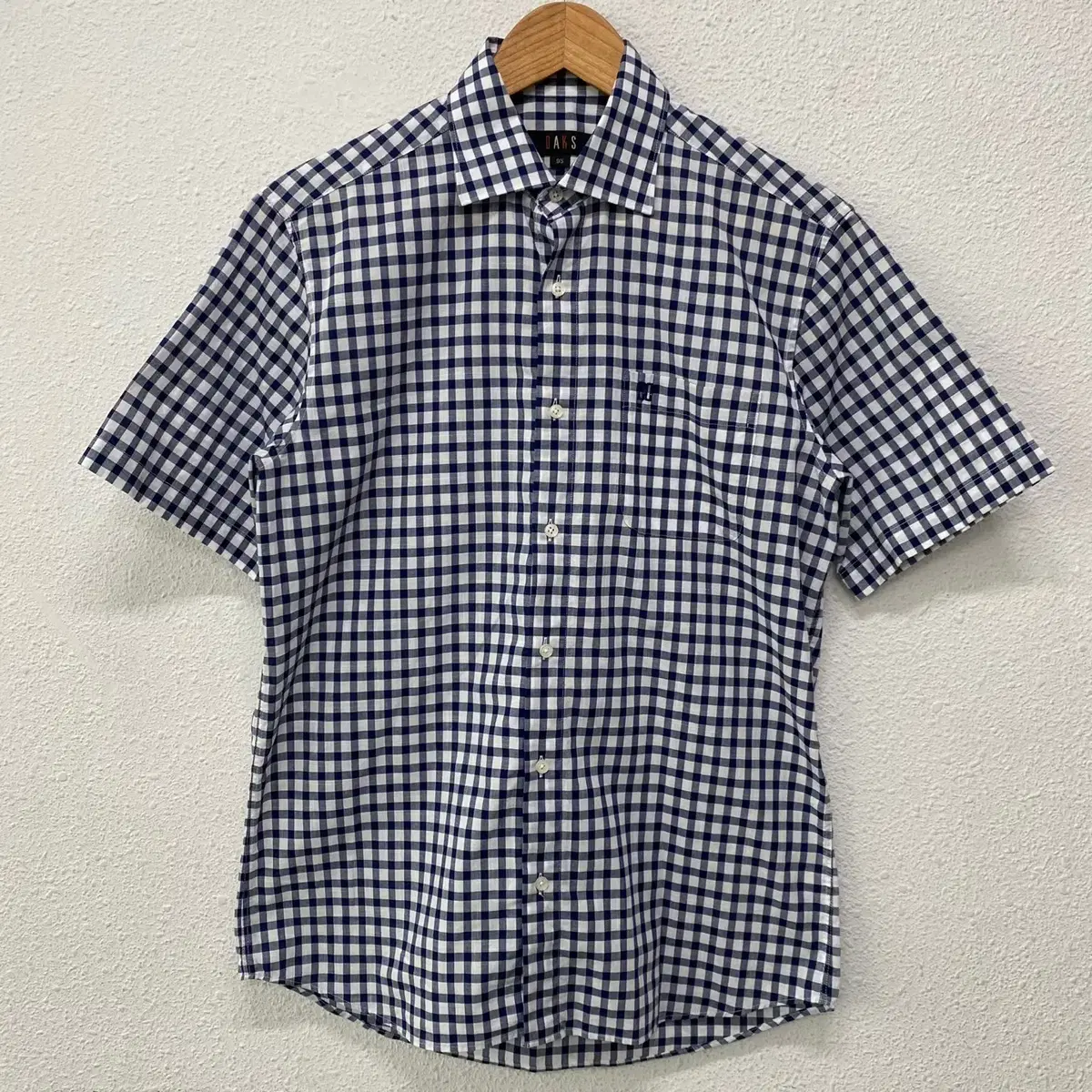 [95] Daks Men's Check Short Sleeve Shirt N1931