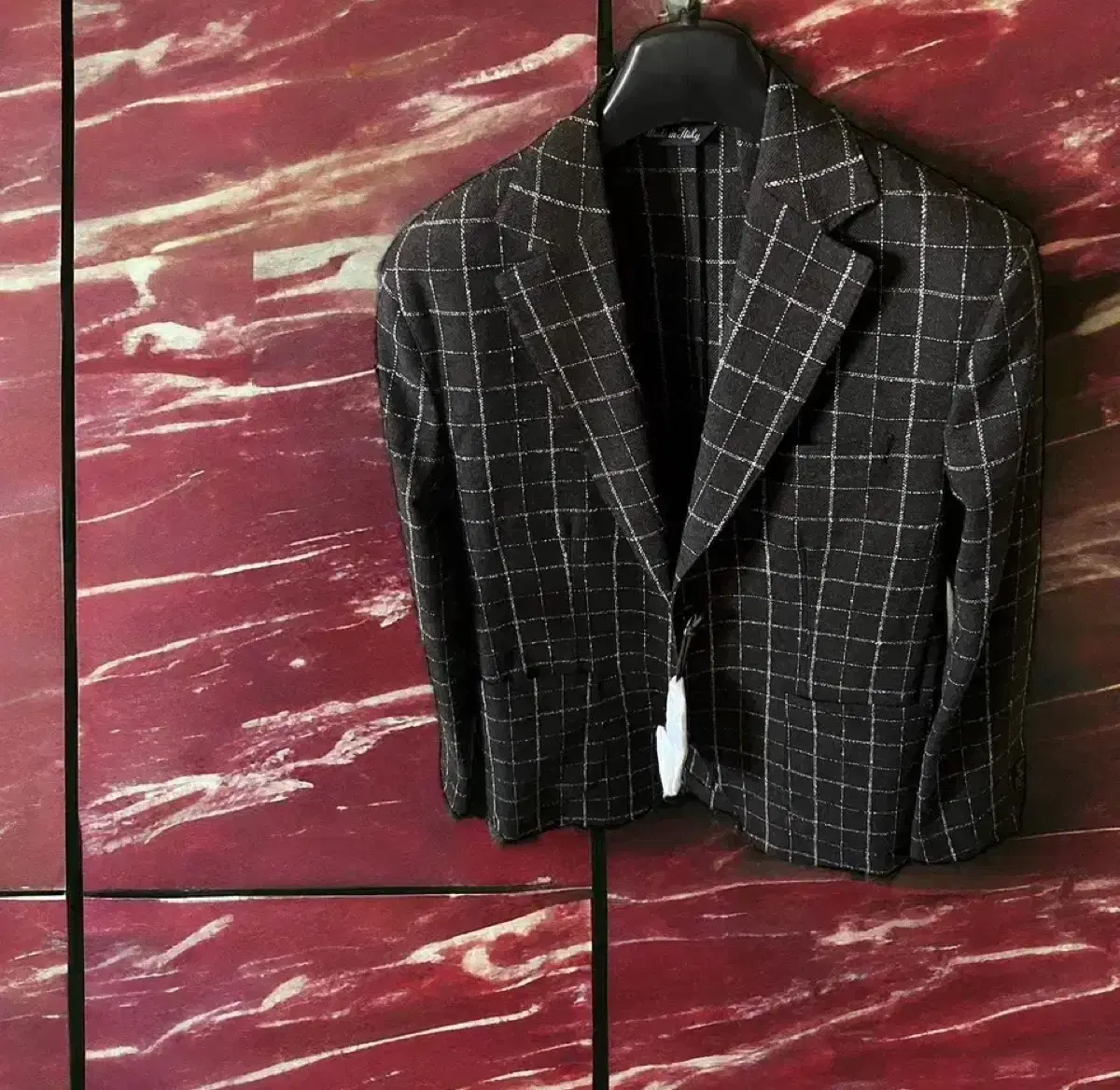 80% Off Men's Italian Suits M 95 gaeul Blazer Suit Mai Plaid