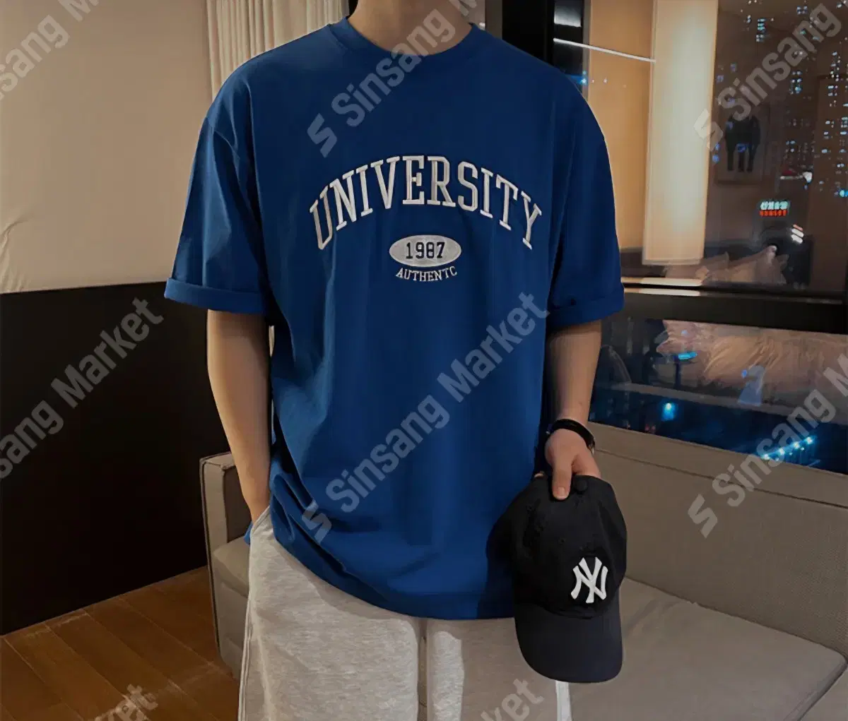 UINIVERSITY Embroidered Vahn Short Sleeve Tee