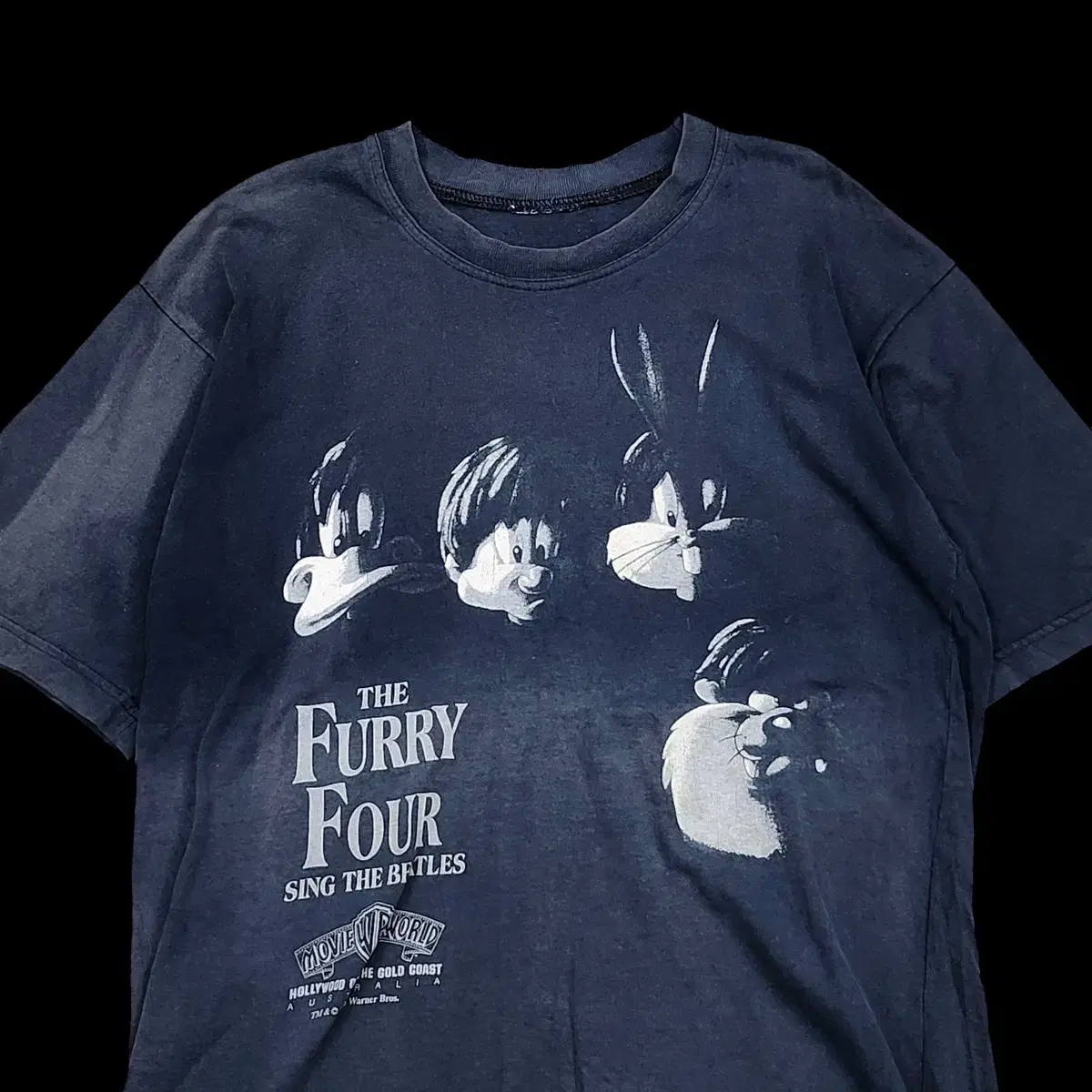 [L] Warner bros furry four 96 빈티지 반팔티