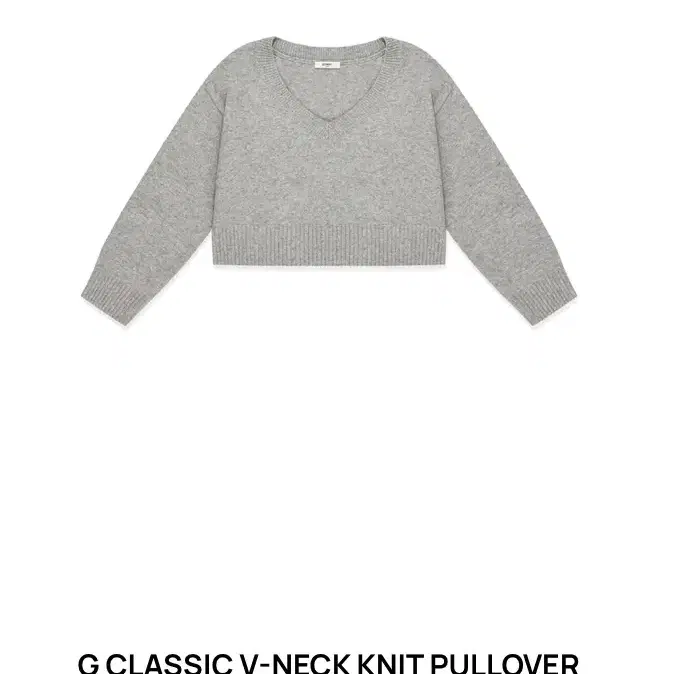 글로니 G CLASSIC V-NECK KNIT PULLOVER (GRAY