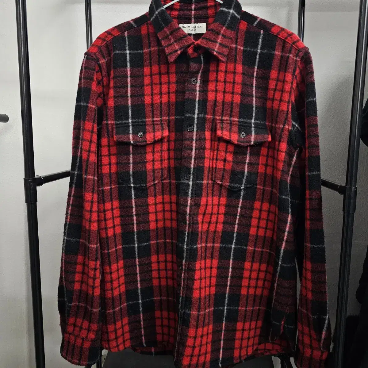 Saint Laurent flannel wool shirt