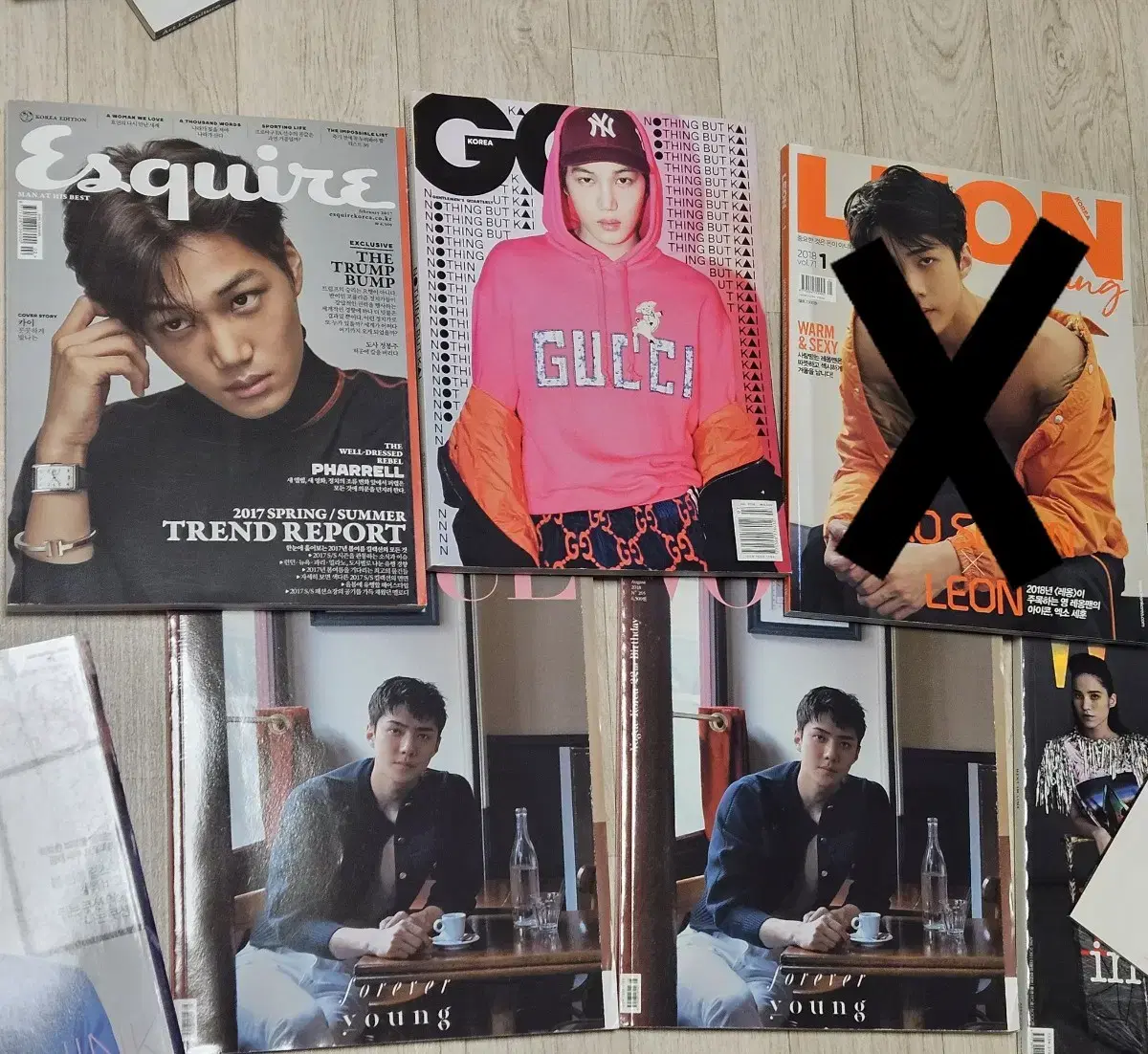 EXO sehun kai EXO Magazine Esquire, etc.