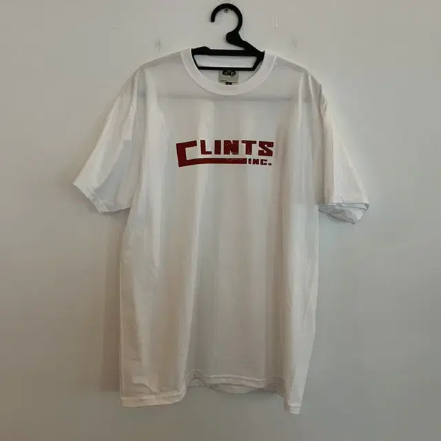 클린츠 clints inc 로고 티셔츠 XL 화이트