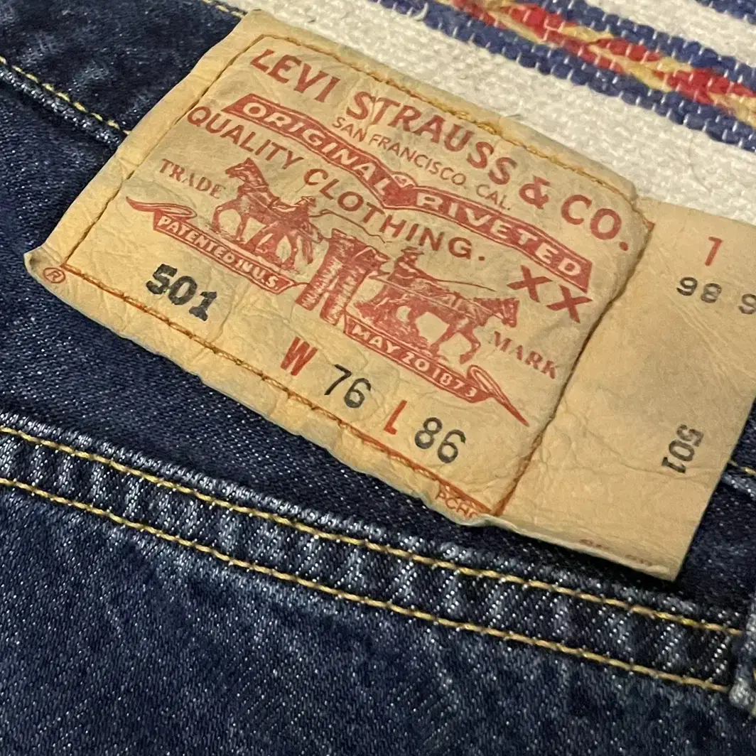 (29~30)00s Levis 빈티지 리바이스 501 진청 데님 청바지