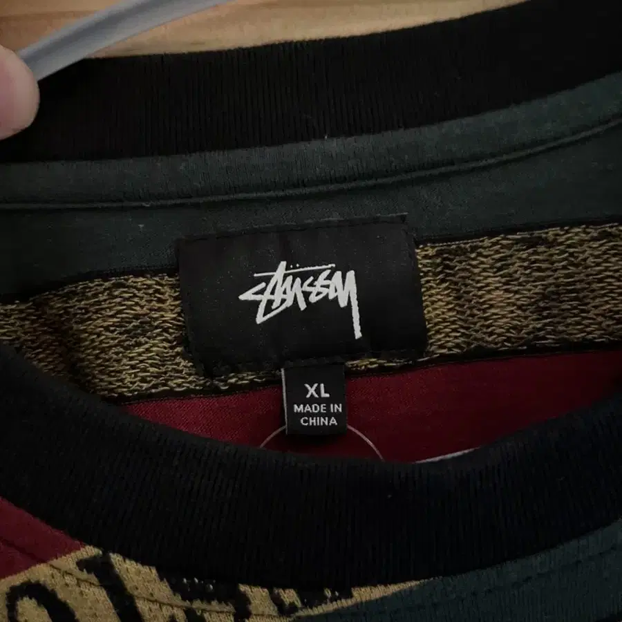 스투시 stussy 스포츠 스트라이프 sport stripe 티셔츠 XL