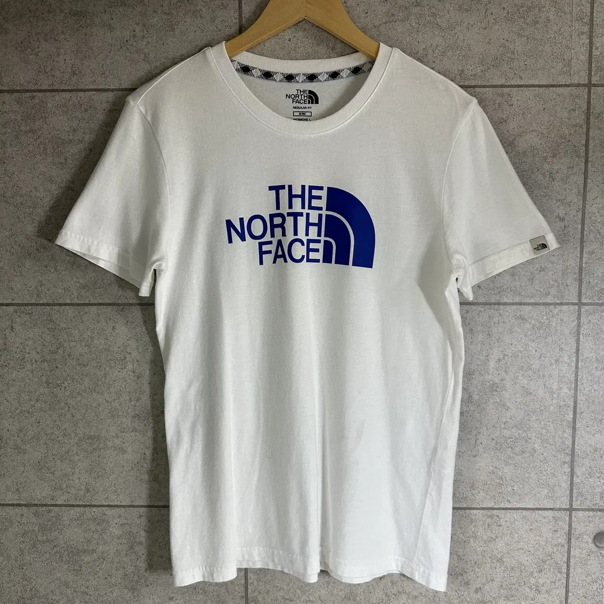 [L] The North Face Big Logo Cotton Short Sleeve T-Shirt White 5385