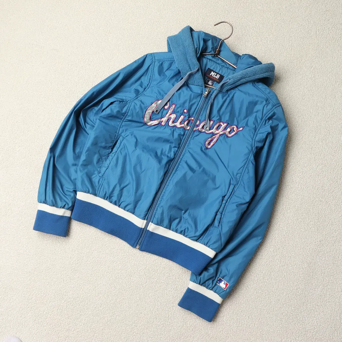 [Women] MLB Chicago Knit Hooded Nylon Jacket (95)