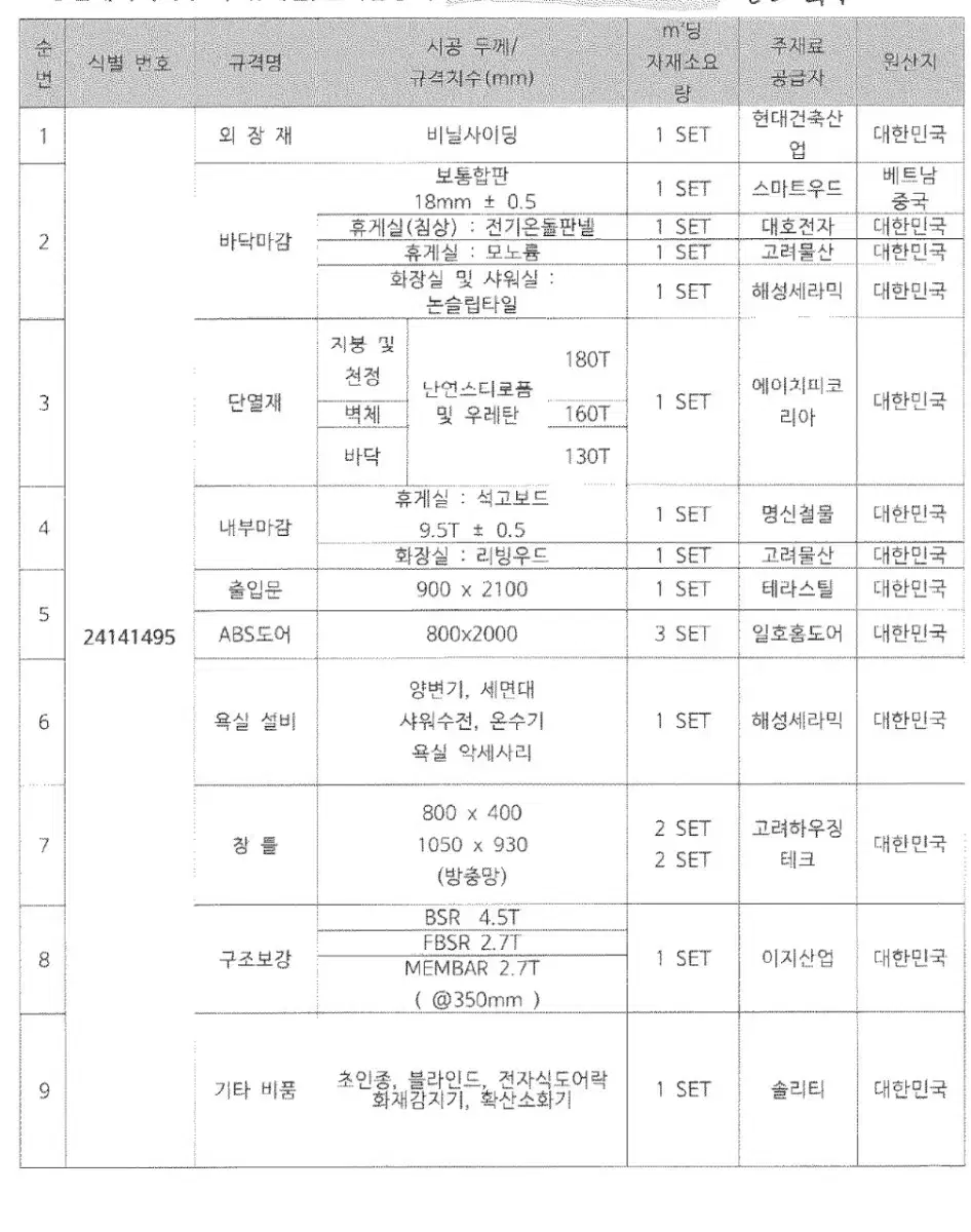 이동식주택  3x9