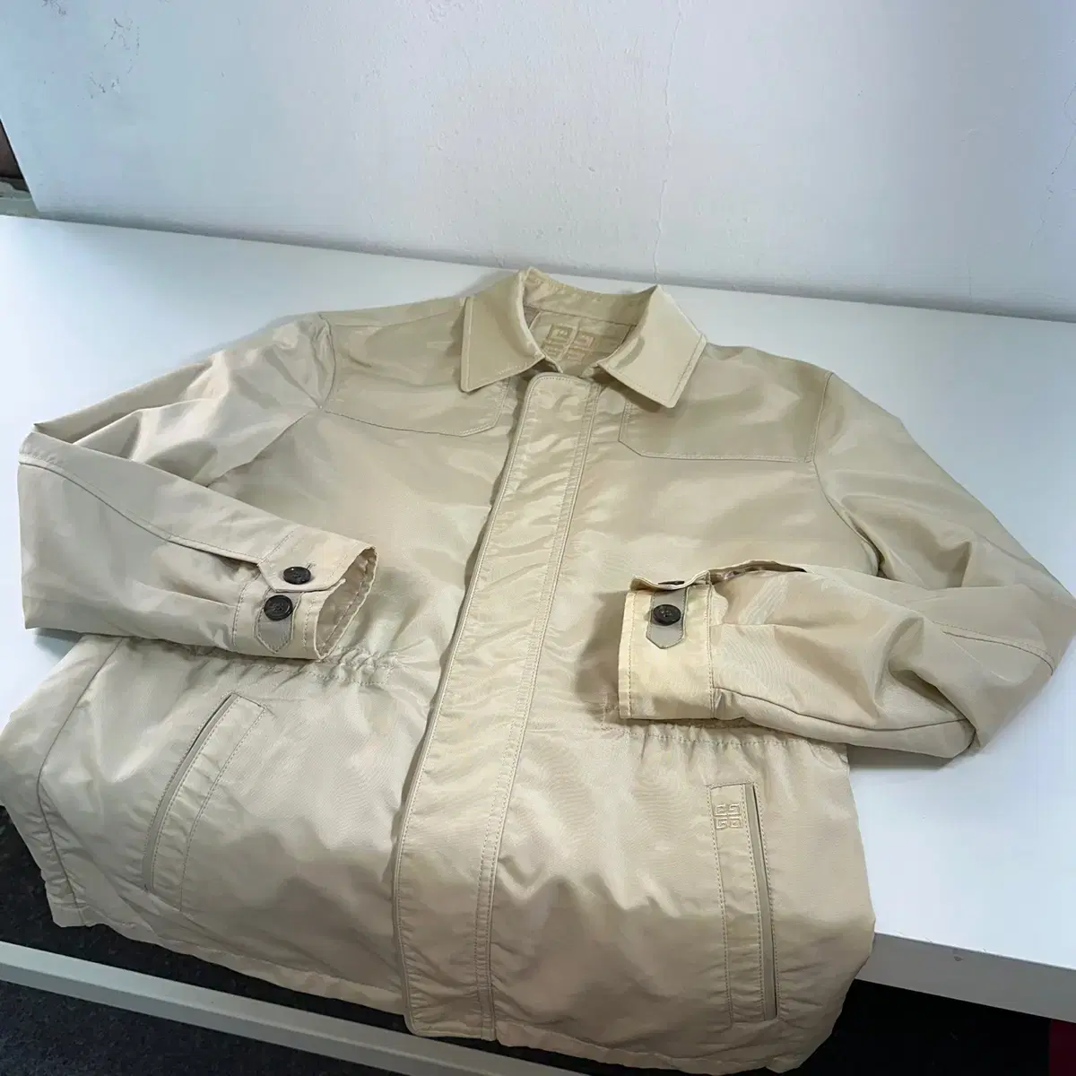 95 Givenchy Ivory Poly Jacket