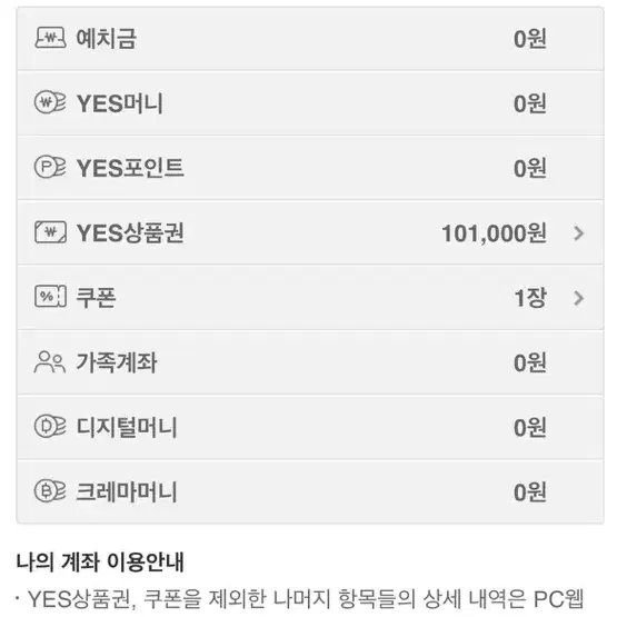 예스24 상품권 (대리구매 85% 공연,전시만 가능)