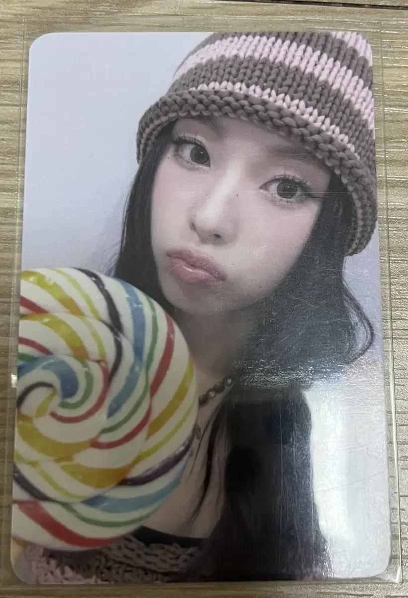 nmixx kyujin everline lollipop photocard