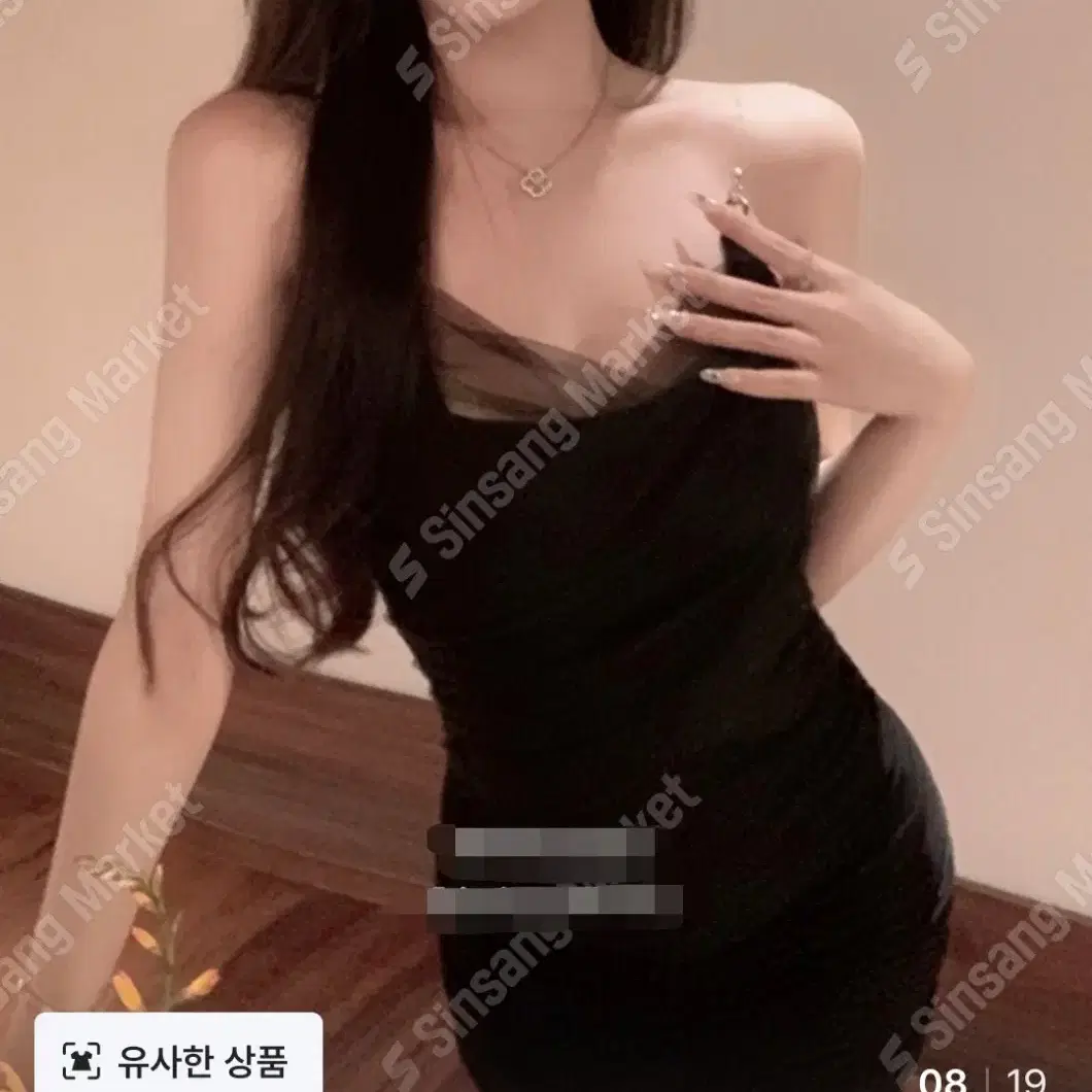 *할인* 쉬폰 바스트 셔링 미니 원피스