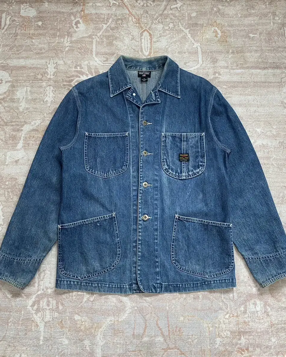 [1010] polo jeans denim coverall jacket