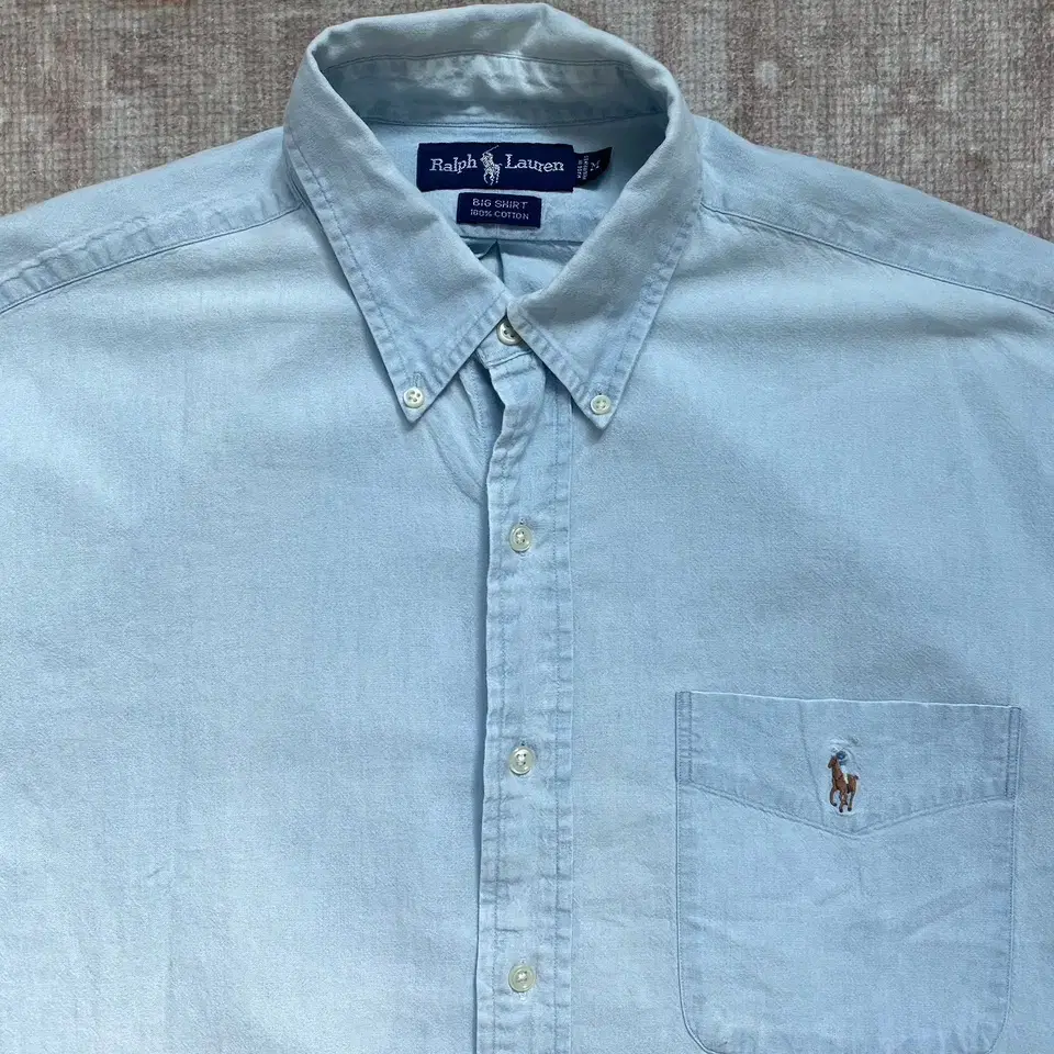 POLO chambray big shirt (105-110)