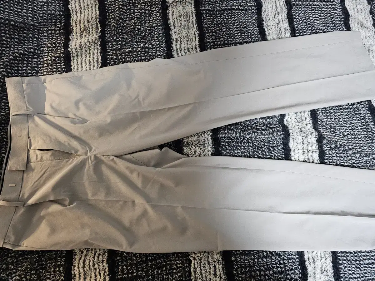 Cool Tandem Wide Hidden Banding Slacks in Light Gray