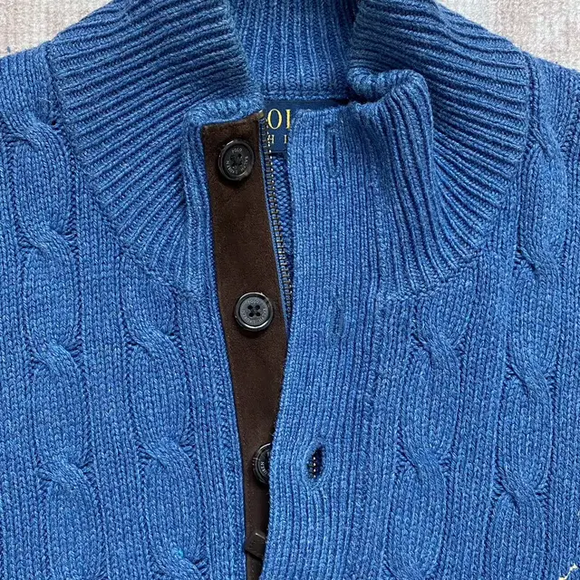 Polo half zip-up cable knit (95) 어깨 48 /