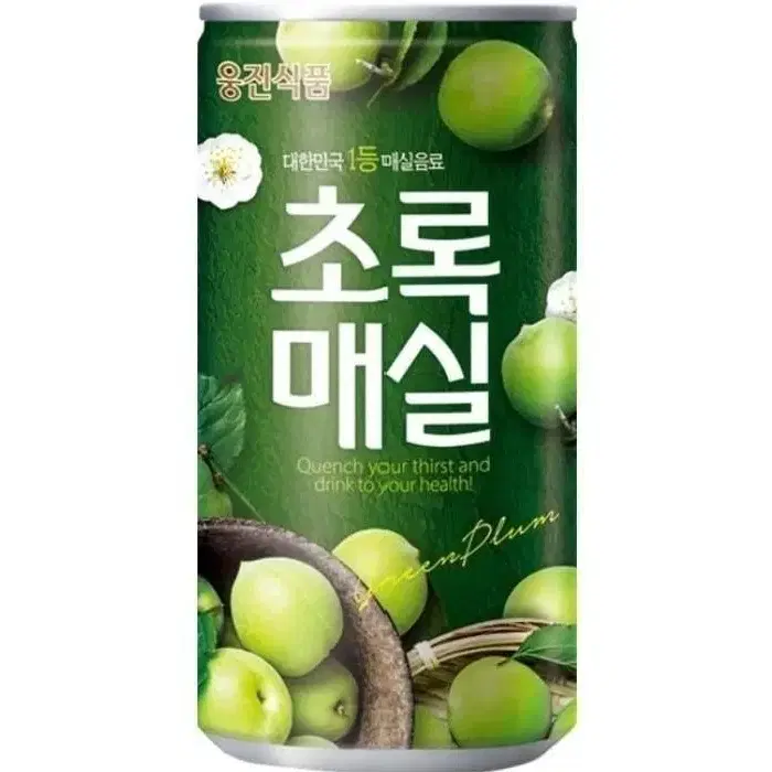 [무료배송] 웅진 초록매실 180ml 90캔 매실 음료