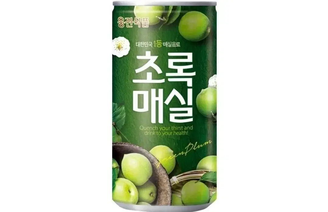 [무료배송] 웅진 초록매실 180ml 90캔 매실 음료