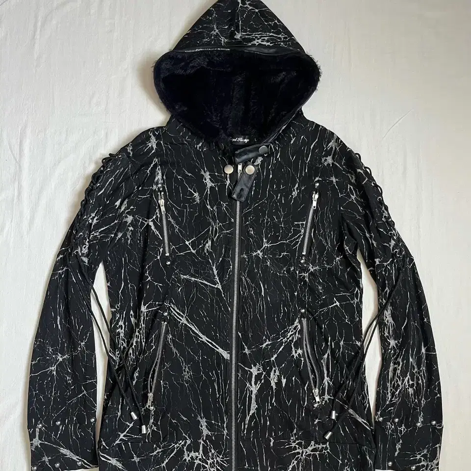 Sexpot Revenge Boa Fur Lace Up Hood