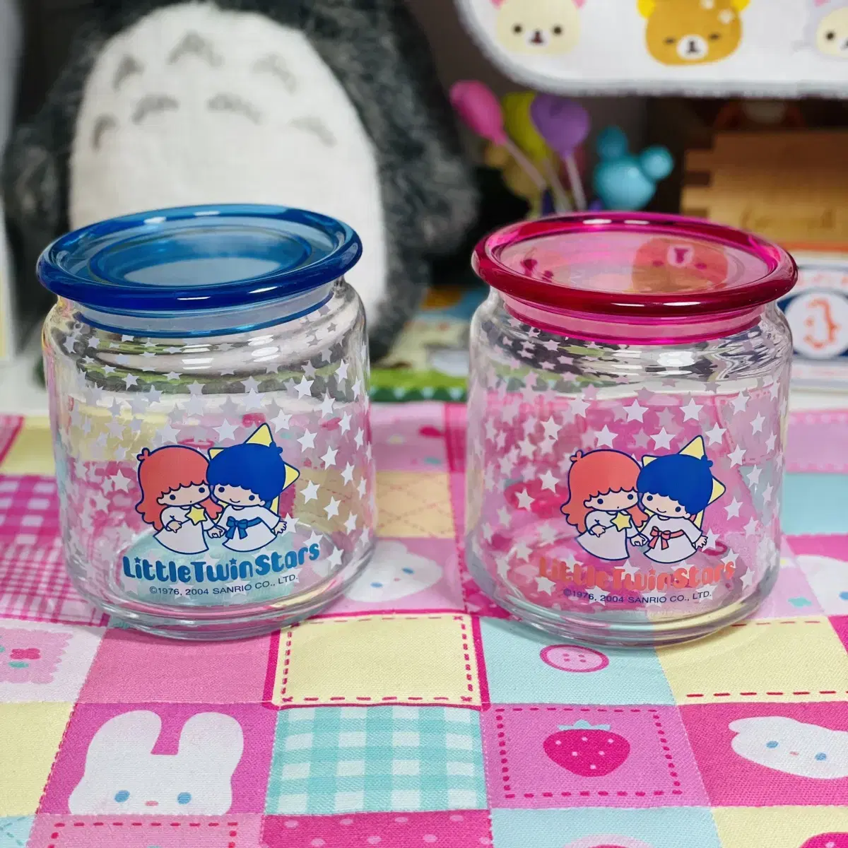 Vintage Sanrio Kikirara Glass Bottle