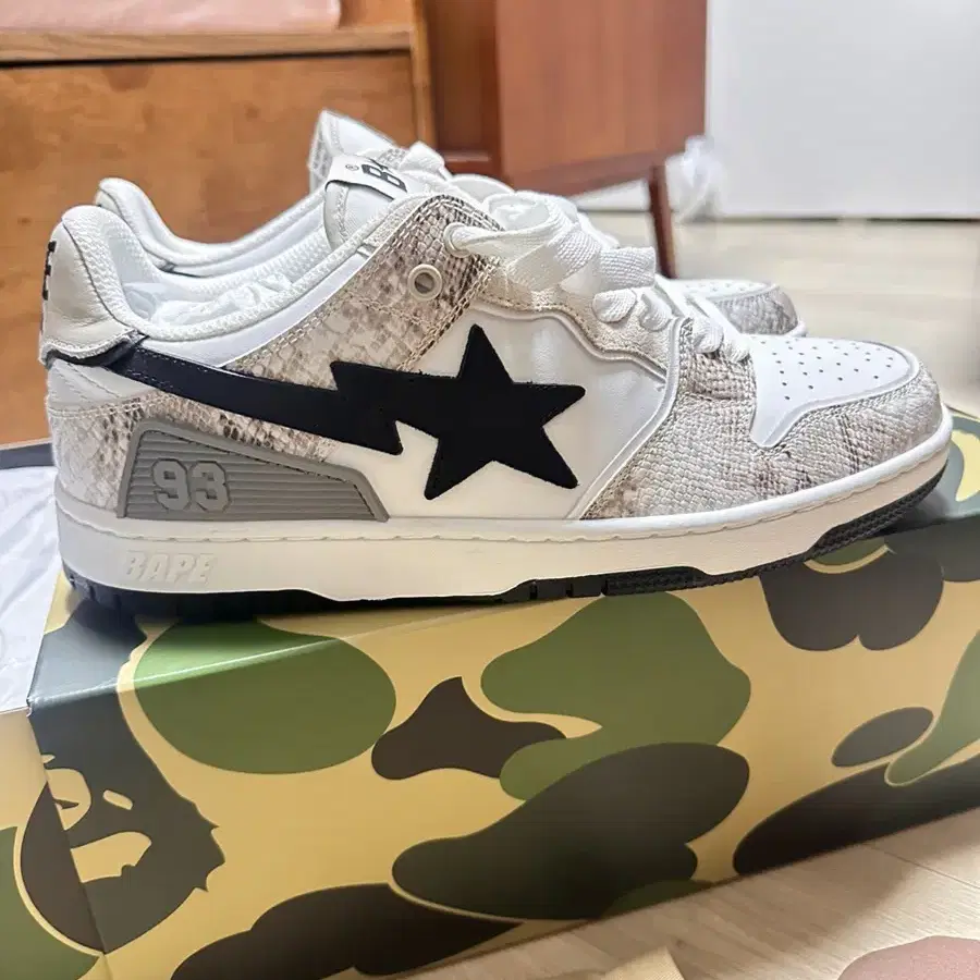 bape 베이프 sk8 sta #1 베이지 270 신발 새제품