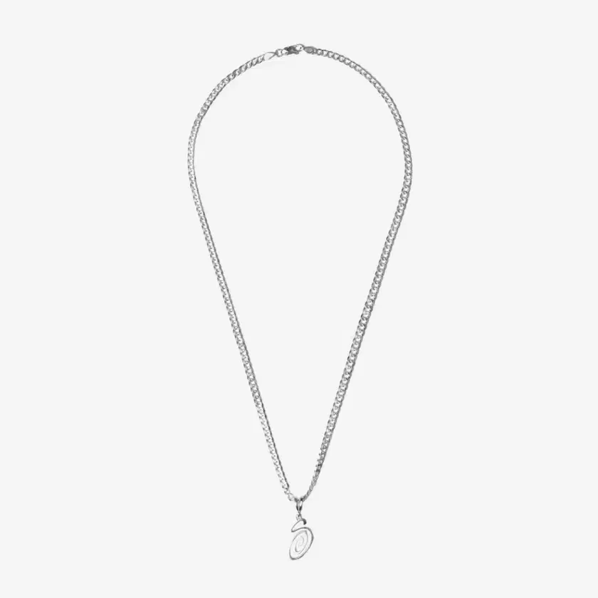 アクセサリー Stussy Jewelry Swirly S Chain Necklace Stussy Swirly S Chain Sterling Silver / 338321 / Necklace