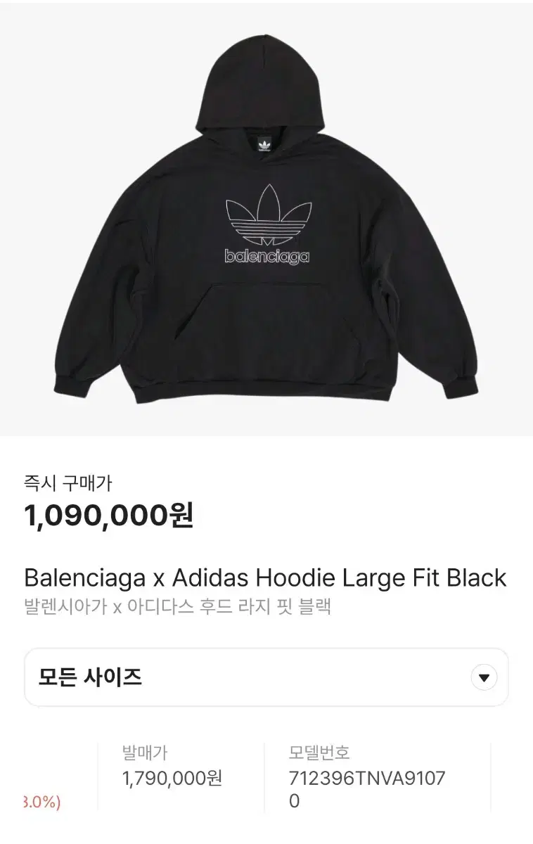 Balenciaga Adidas Hoodie