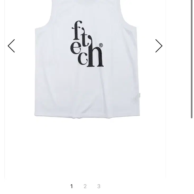 패치 fetch MESH LOGO BASKET JERSEY WHITE