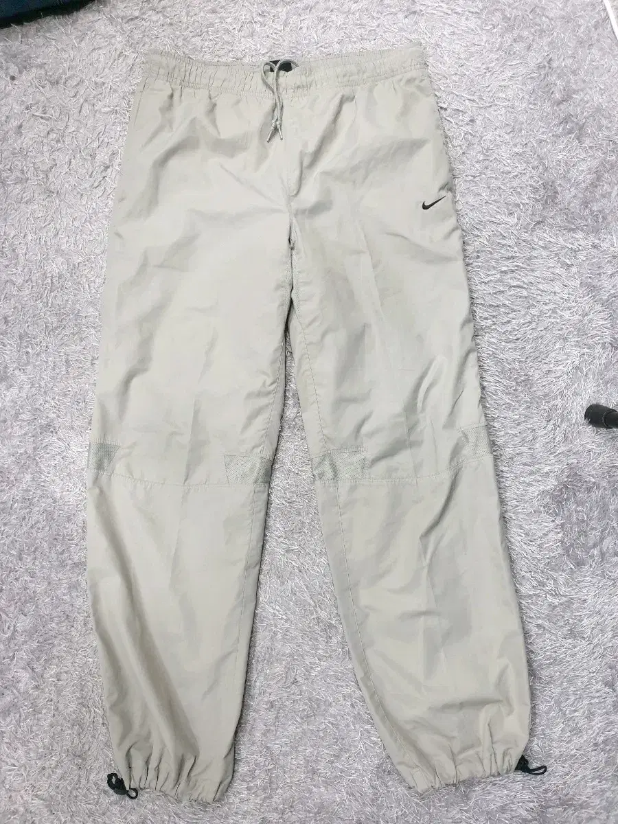 Nike Trousers Old School Wide String Woven Pants Beige L