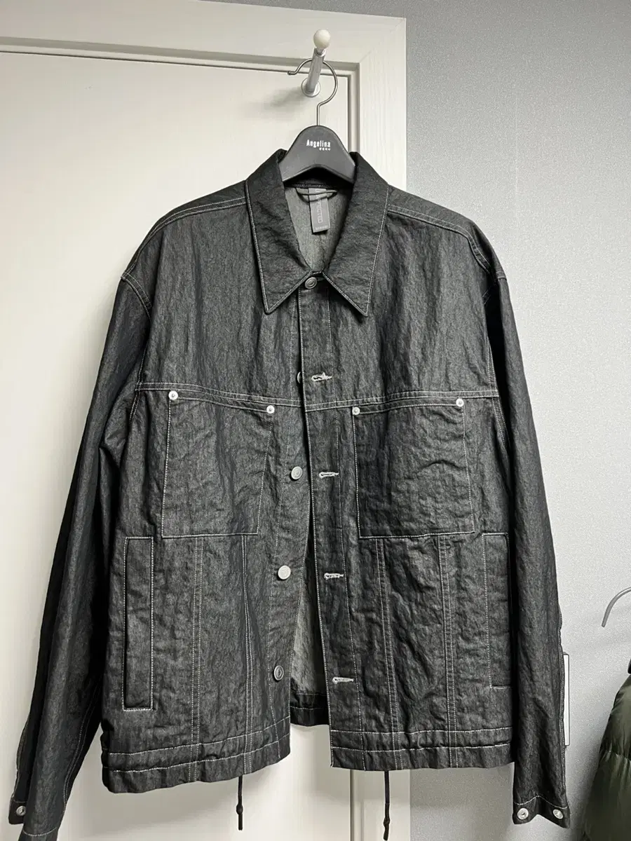 [Black/M] unaffected trucker jacket