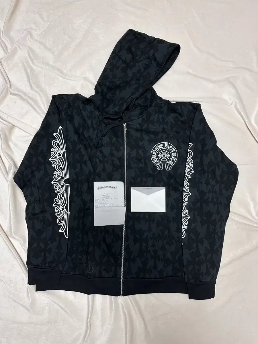 Genuine Chrome Hearts Semi-Semi-Finished Cross Over Hoodie Zip-Up sell 