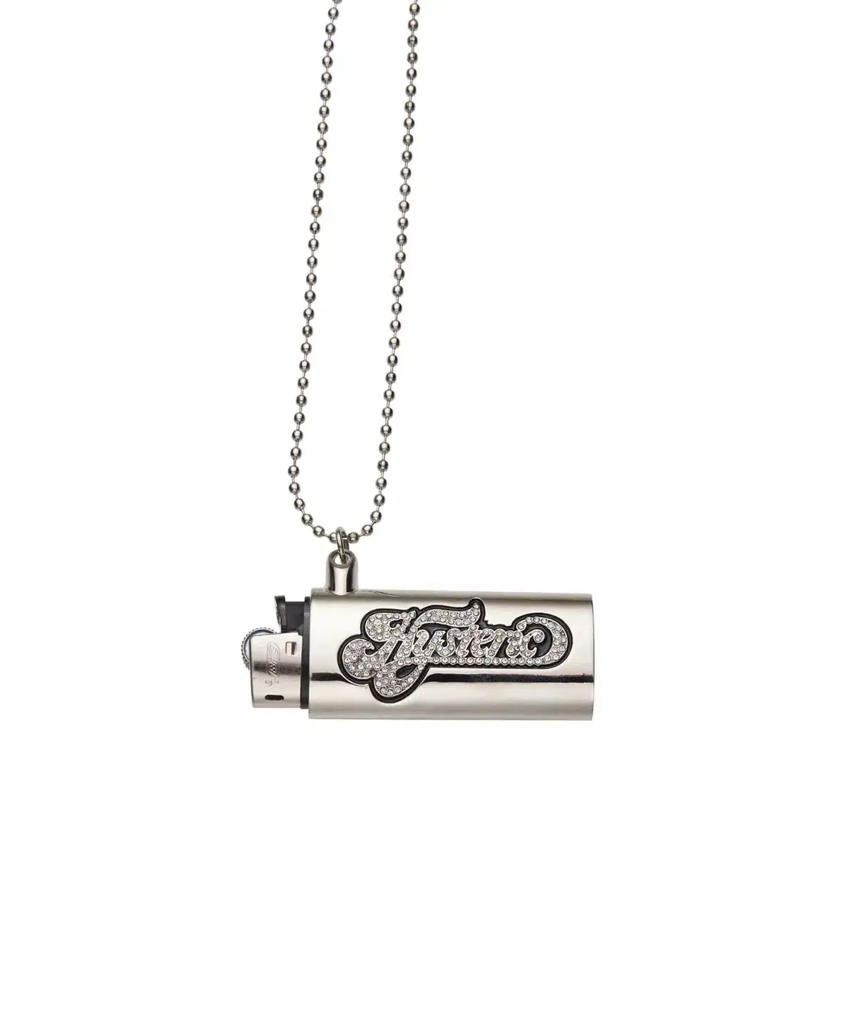 [Overseas] Hysteric Glamour Cream Logo Lighter Case Necklace 24SS