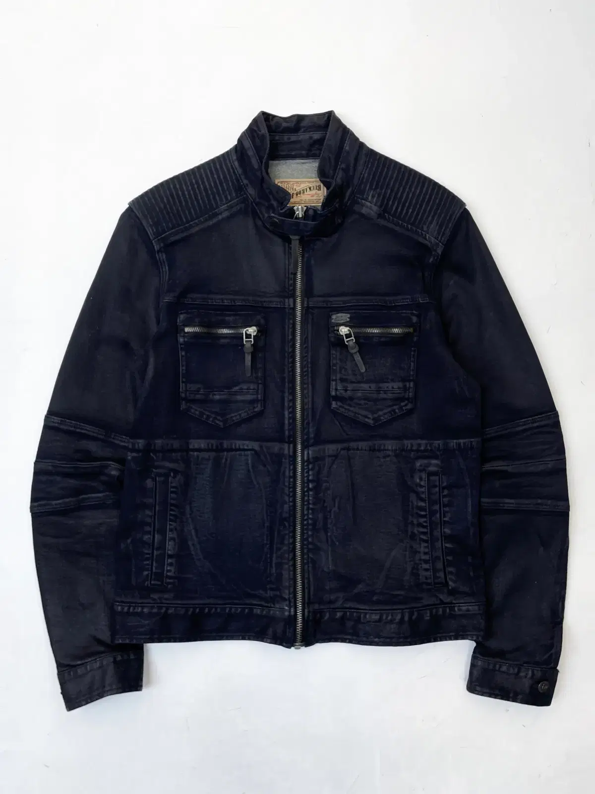 Buckaroo Jeans Coated Cotton Biker Jacket