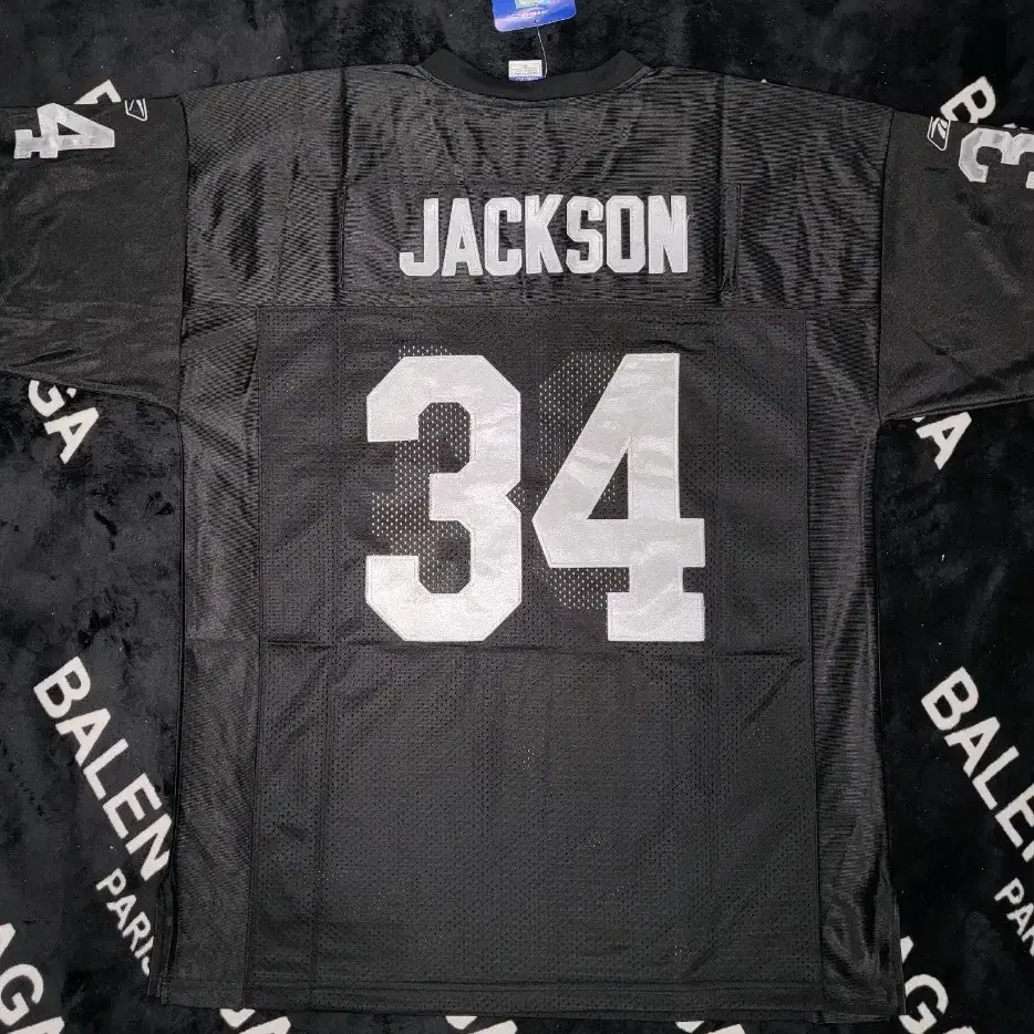 54)리복 x NFL 34" JACKSON 블랙 풋볼져지