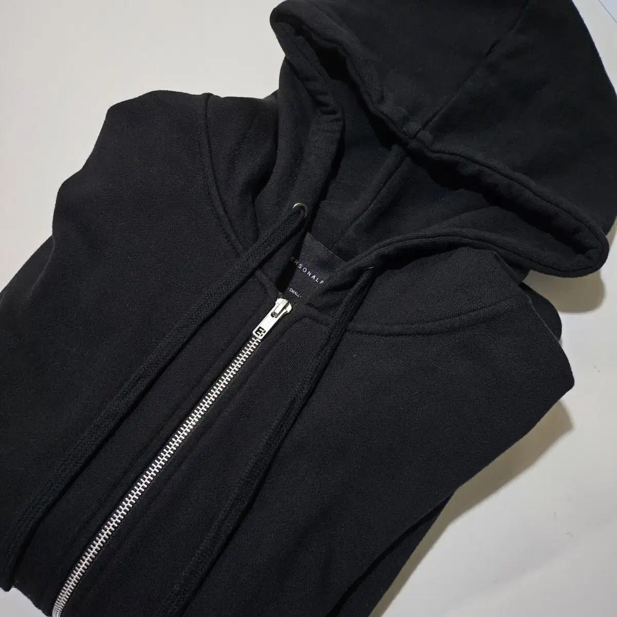 [Personal Pack] Premium Solid Hooded Zip-Up Two-Way Overfit Black / Small