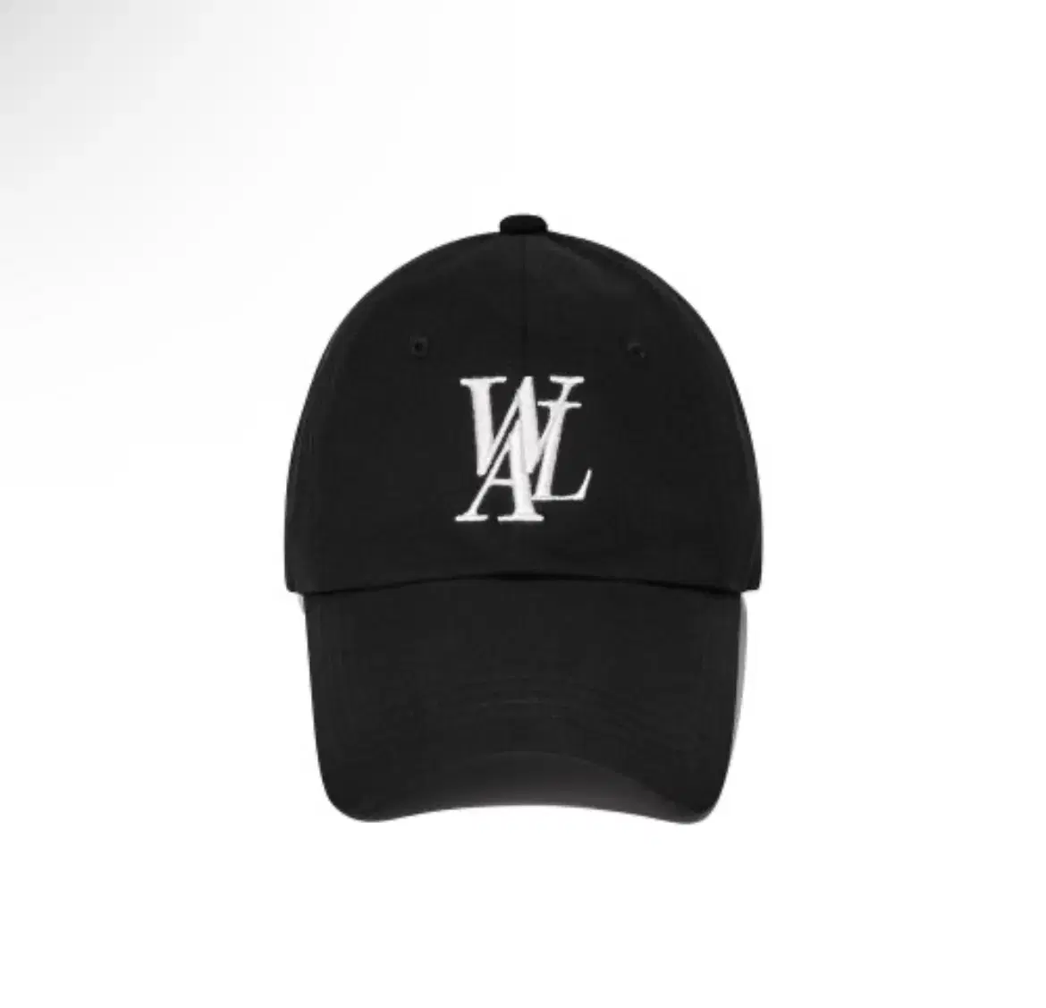 Deep signature logo ball cap-BLACK우알롱모자