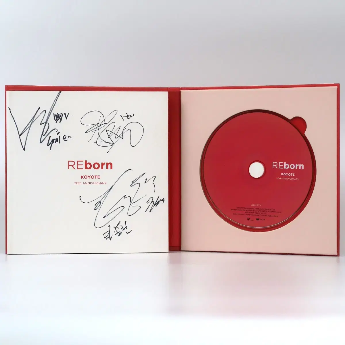 코요태 - 20주년 기념 앨범 Reborn 친필 싸인 CD Koyote