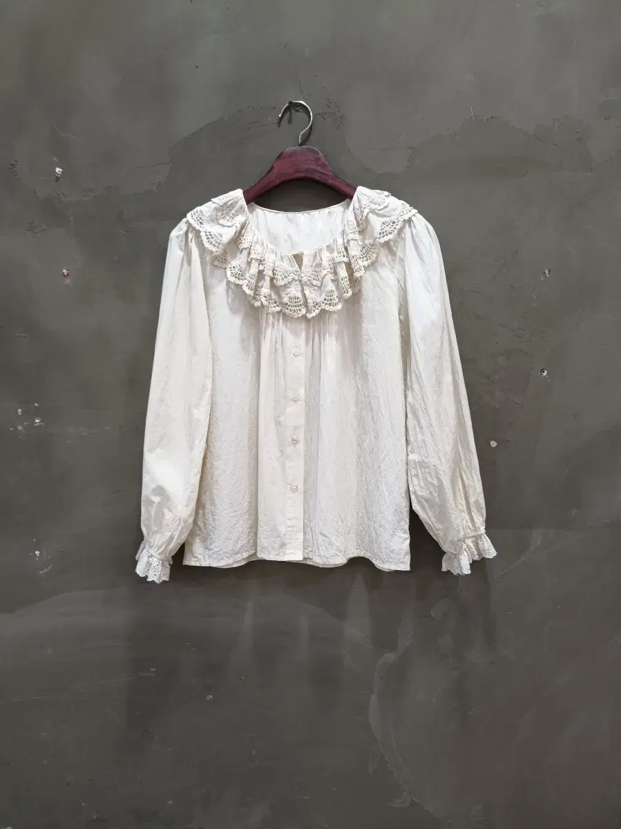 Women's Clothing bom yeoreum Lace Cotton Blouse