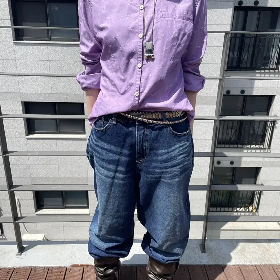 Fox fire lavender shirt