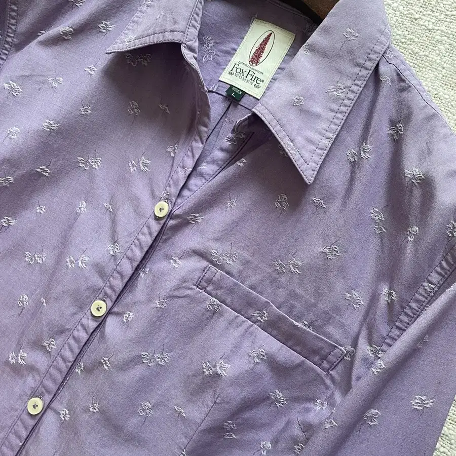 Fox fire lavender shirt