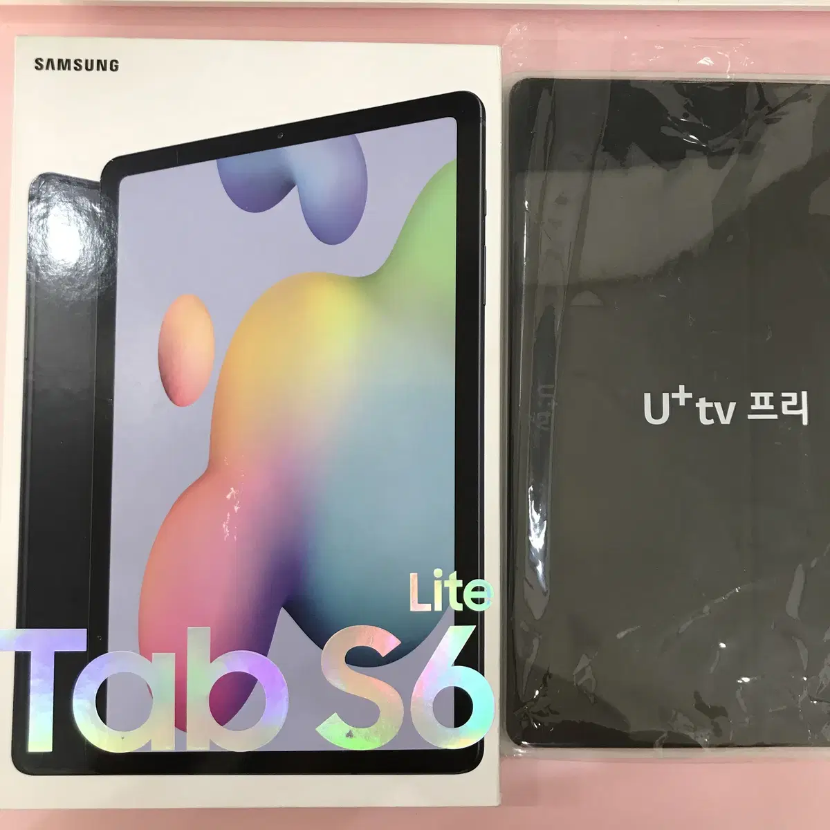 갤럭시 탭S6라이트 그레이 LG 64G  미개봉,새상품!북커버,펜포함!