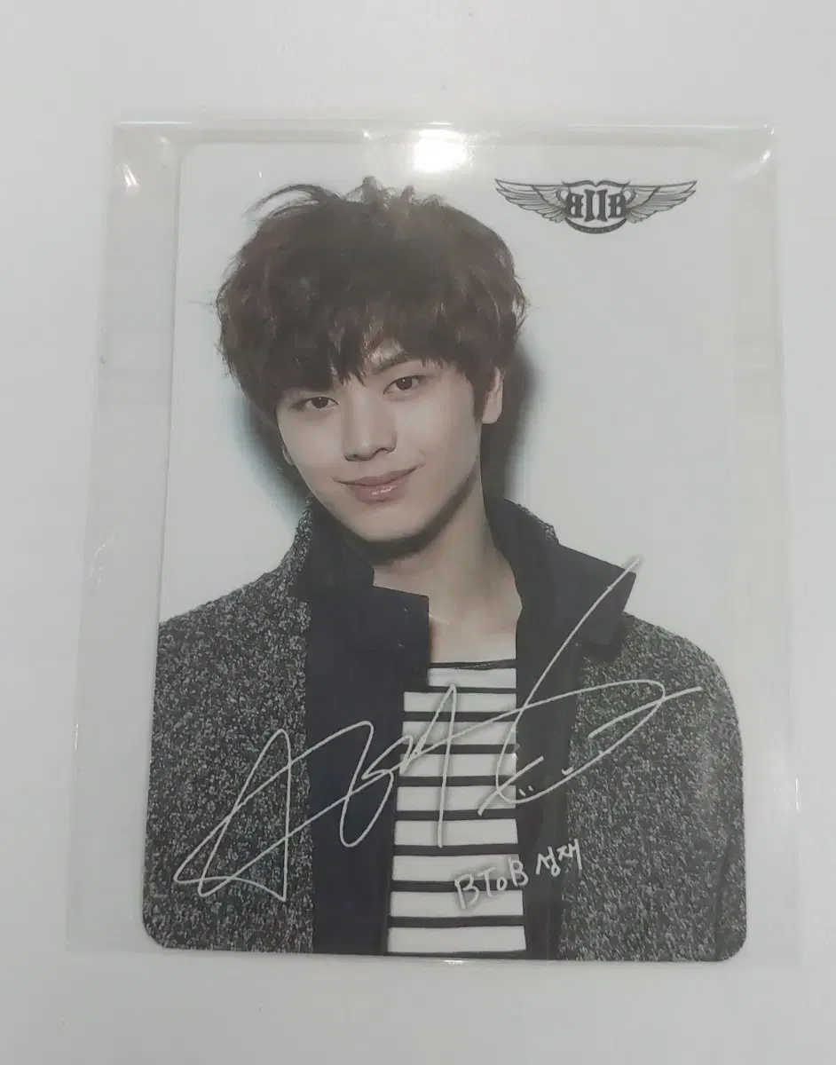 BTOB yook sungjae sells Schumacher photo cards