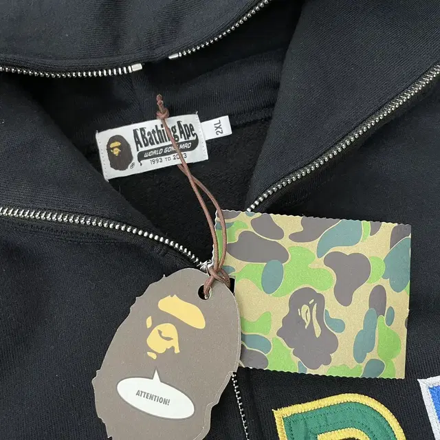 베이프 BAPE Applique 풀 집업 후디