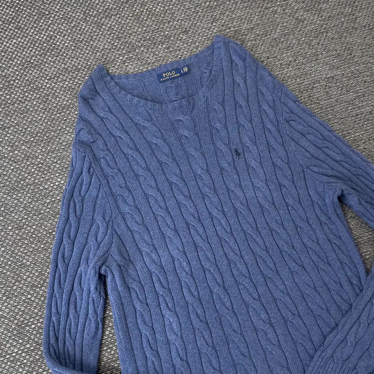 Polo Ralph Lauren bloo Pretzel Cotton Long Knit