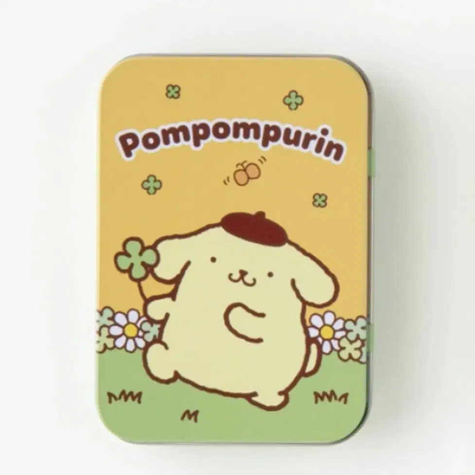 (NEW) San Rio Pompompurin Tin Case Sticker Pack