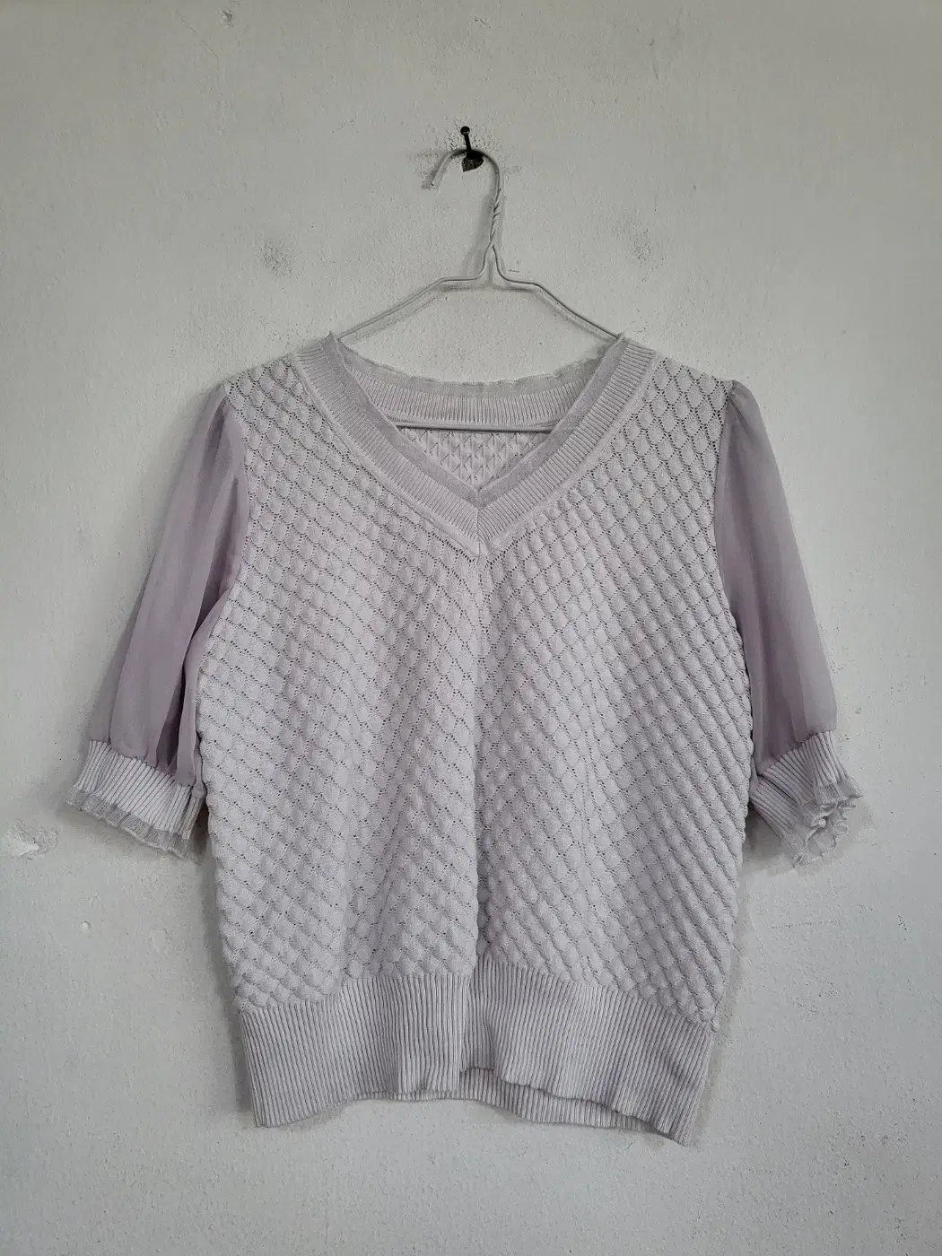 Women's Light Purple Chiffon Sombrero T-Shirt 55-66